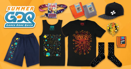 SGDQ charity merch is here! Plus new Banjo button-ups + Hollow Knight vinyl! Get your shopping done quick (or at a leisurely pace)