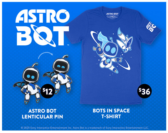 New ASTRO BOT merch is available at Fangamer.com