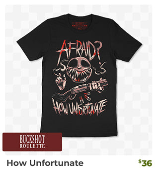 How Unfortunate t-shirt is back in stock at fangamer.com