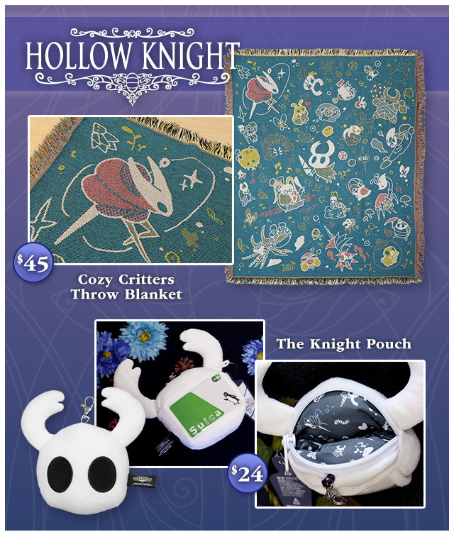 New Hollow Knight merch is available at Fangamer.com