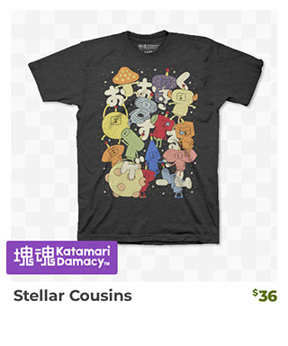 Katamari Stellar Cousins Shirt is back in stock at Fangamer.com