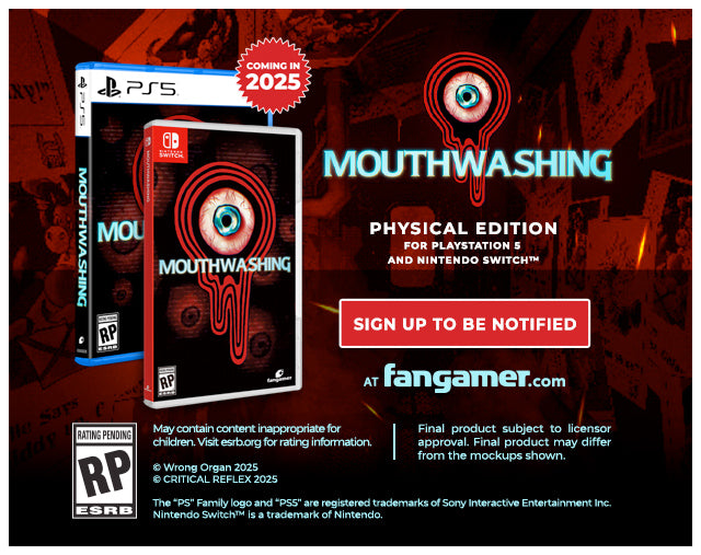 Mouthwashing Physical Editions are available for sign ups at fangamer.com