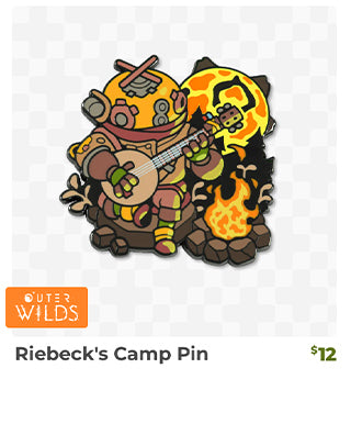 Riebeck's Camp Pin is back in stock at Fangamer.com