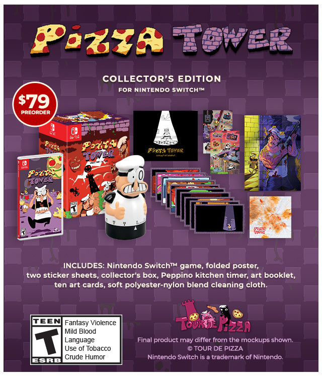 New Pizza Tower physical edition is available for preorder at Fangamer.com