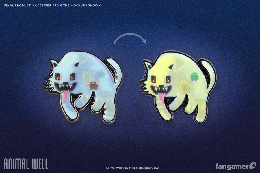 Ghost Lenticular Pin - Animal Well