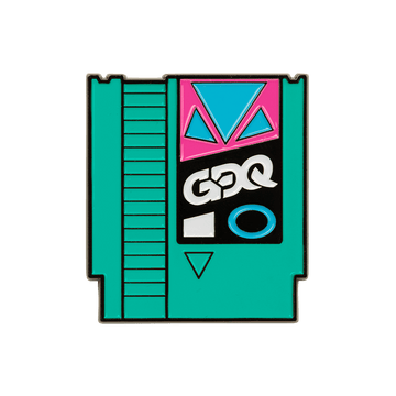 GDQ NES Cart Enamel Pin