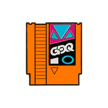 GDQ NES Cart Enamel Pin