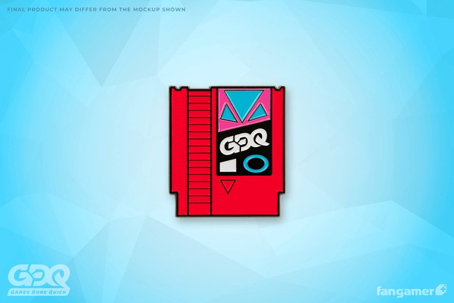 GDQ NES Cart Enamel Pin