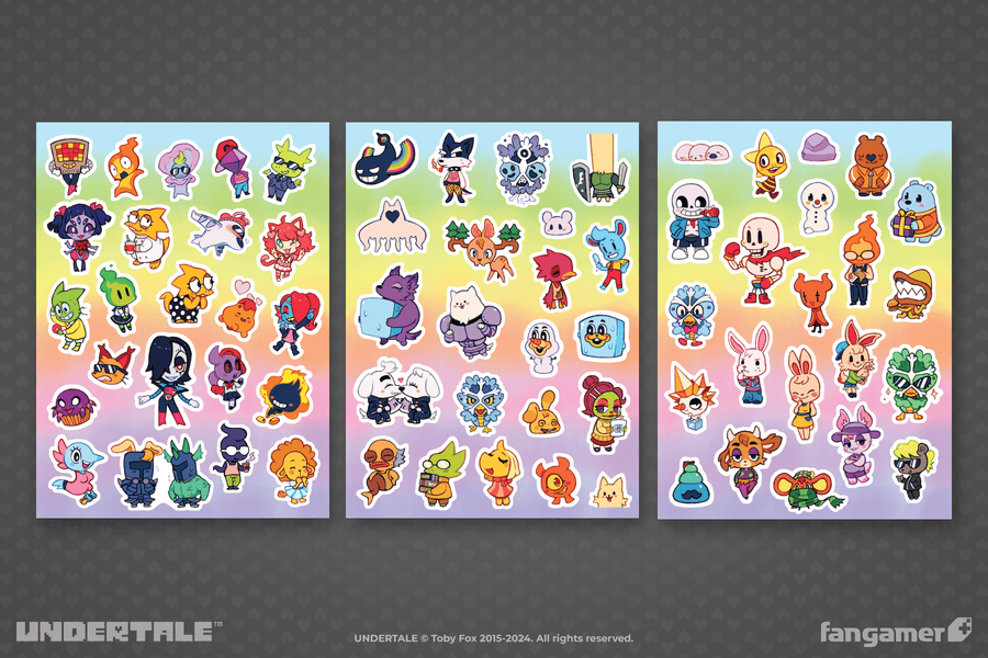 New Friends Sticker Sheets Set 1 - UNDERTALE
