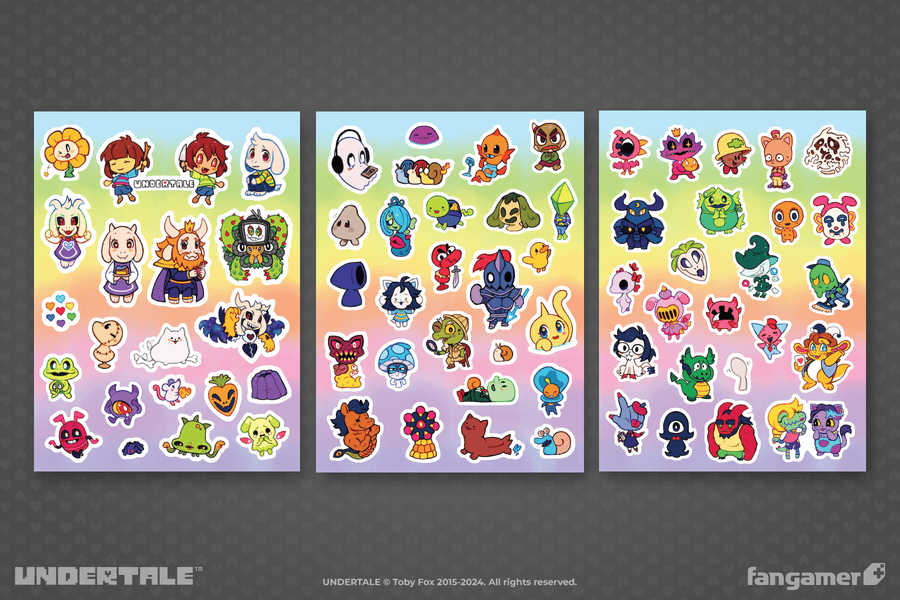New Friends Sticker Sheet Set A - UNDERTALE