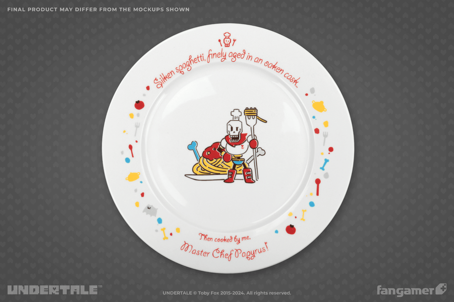 Papyrus Date Commemorative Spaghetti Plate - UNDERTALE