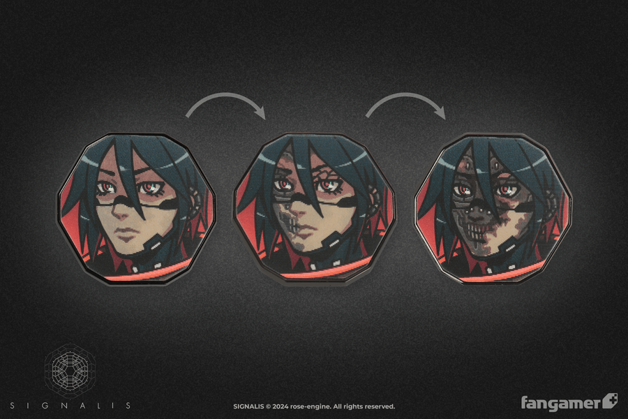 Corruption Lenticular Pin - SIGNALIS