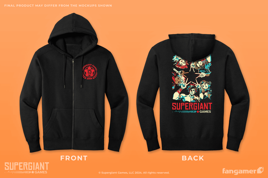 Supergiant Games 15th Anniversary Zip-Up Hoodie - Supergiant Games