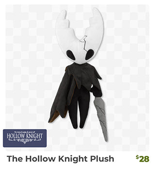 The Hollow Knight Plush is back in stock at fangamer.com