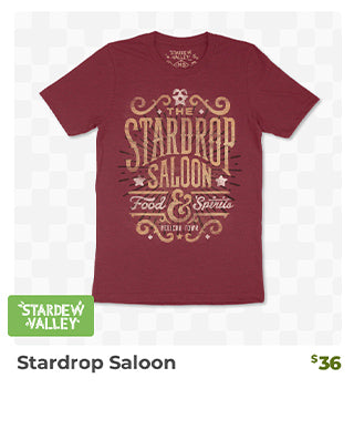 Stardrop Saloon is back in stock at Fangamer.com