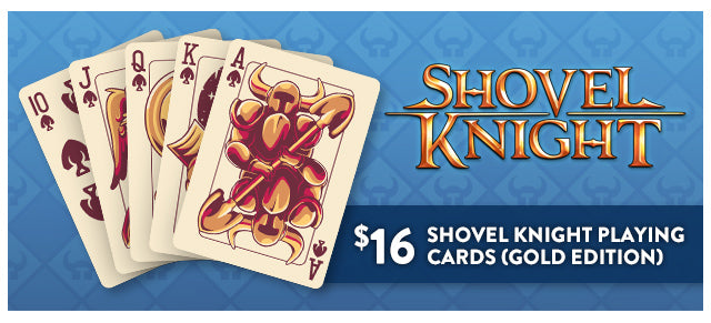 New Shovel Knight playing cards are available at Fangamer.com