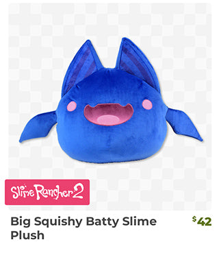 Big Squishy Batty Slime Plush is back in stock at Fangamer.com