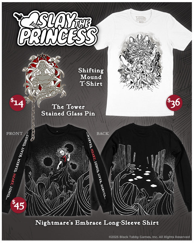 New Slay the Princess merch is available at Fangamer.com