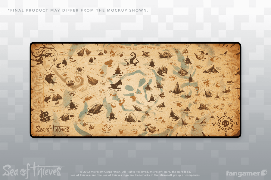Pirate Lord's Map Desk Mat