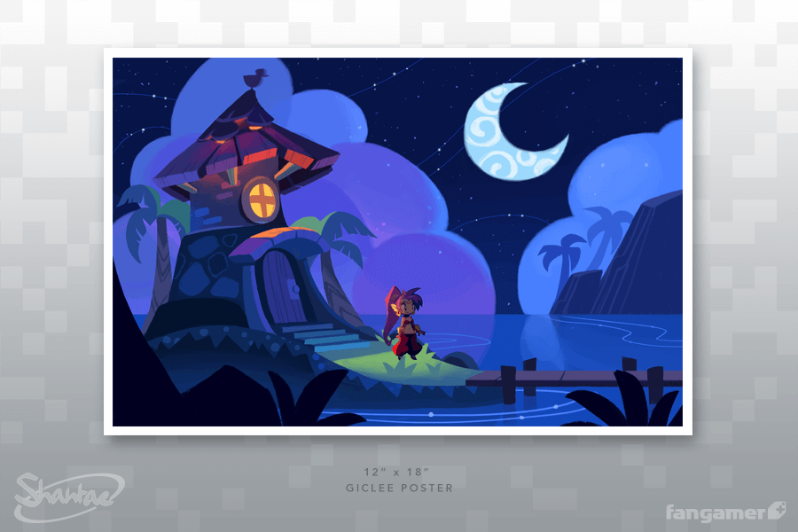 Lighthouse Concept Art Poster - Shantae